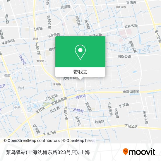 菜鸟驿站(上海沈梅东路323号店)地图