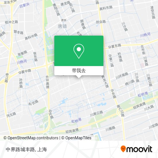 中界路城丰路地图