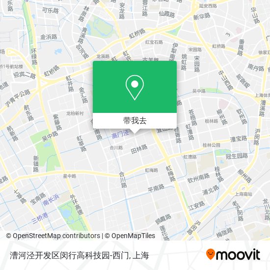 漕河泾开发区闵行高科技园-西门地图