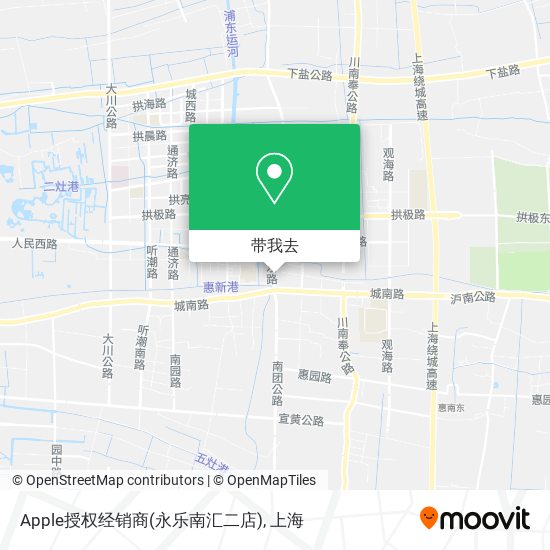 Apple授权经销商(永乐南汇二店)地图