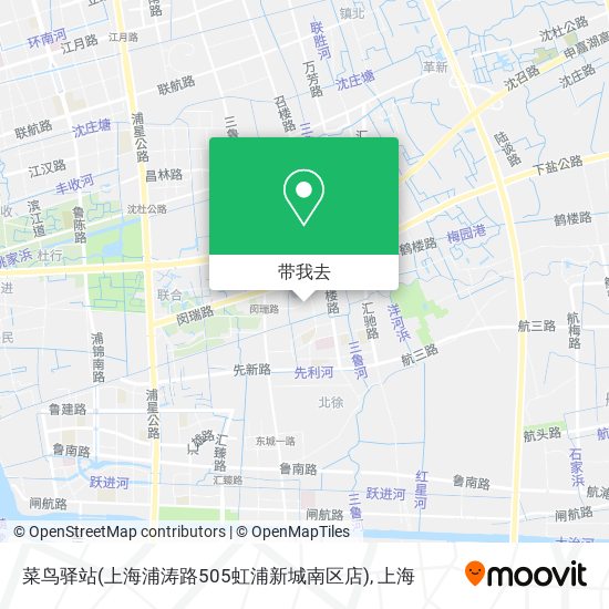 菜鸟驿站(上海浦涛路505虹浦新城南区店)地图