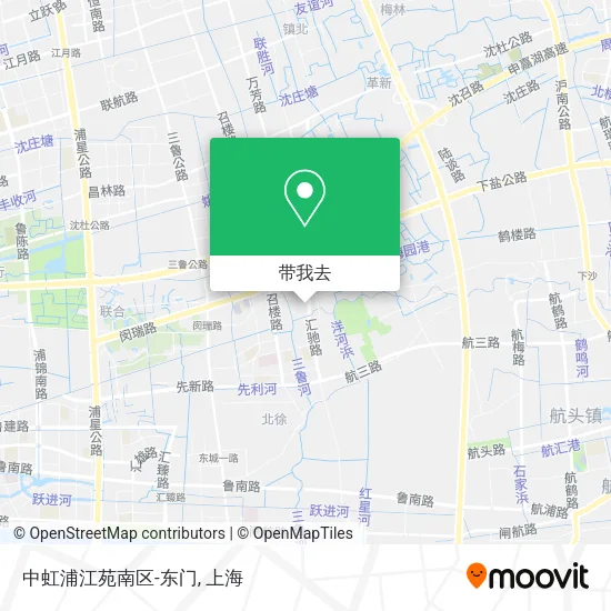 中虹浦江苑南区-东门地图