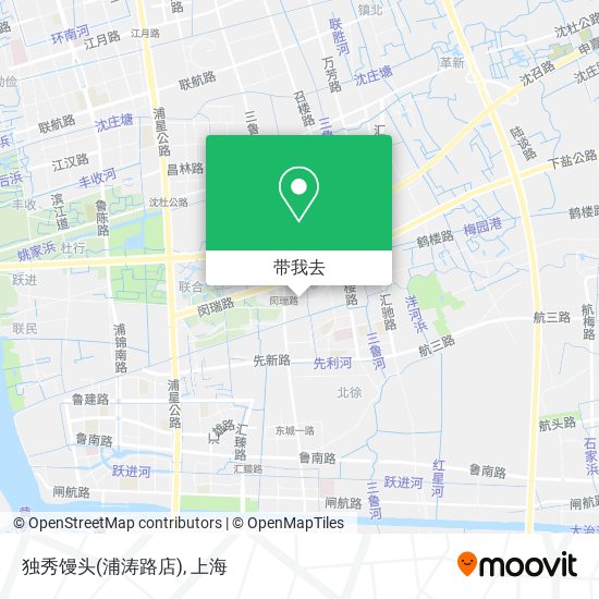 独秀馒头(浦涛路店)地图