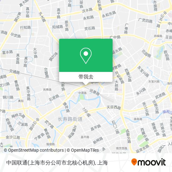 中国联通(上海市分公司市北核心机房)地图