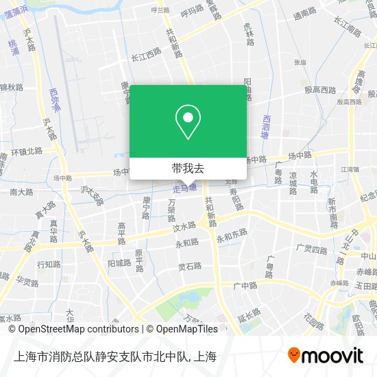 上海市消防总队静安支队市北中队地图