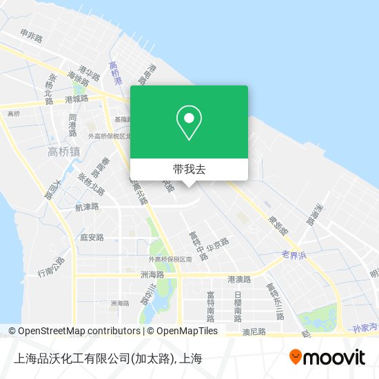 上海品沃化工有限公司(加太路)地图