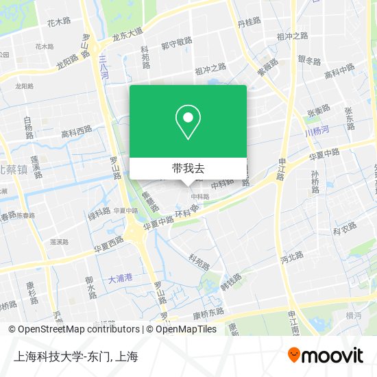 上海科技大学-东门地图