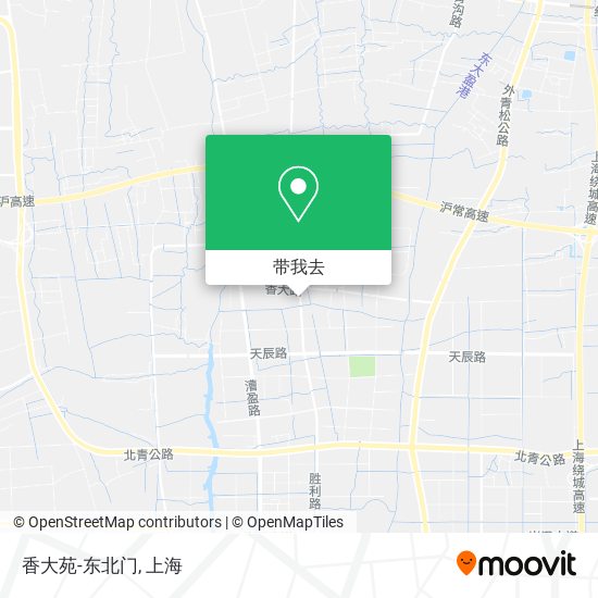 香大苑-东北门地图