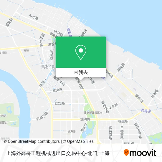 上海外高桥工程机械进出口交易中心-北门地图