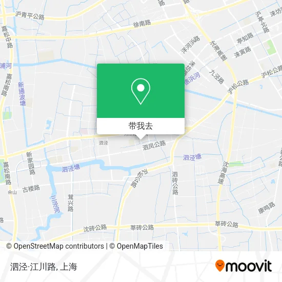 泗泾·江川路地图