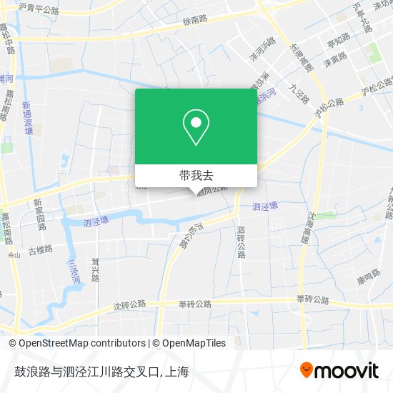 鼓浪路与泗泾江川路交叉口地图
