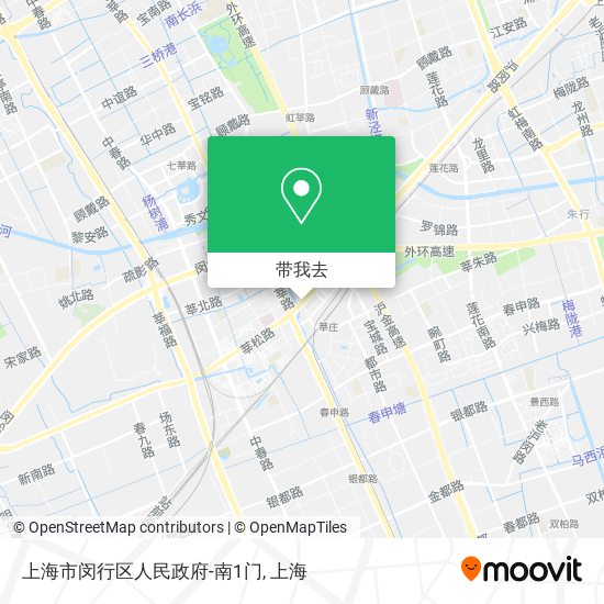 上海市闵行区人民政府-南1门地图