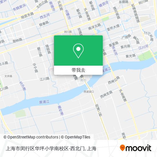 上海市闵行区华坪小学南校区-西北门地图
