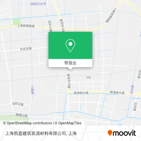 上海凯盈建筑装潢材料有限公司地图