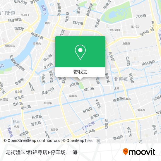 老街渔味馆(锦尊店)-停车场地图
