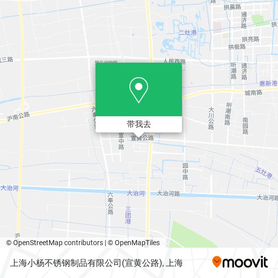 上海小杨不锈钢制品有限公司(宣黄公路)地图