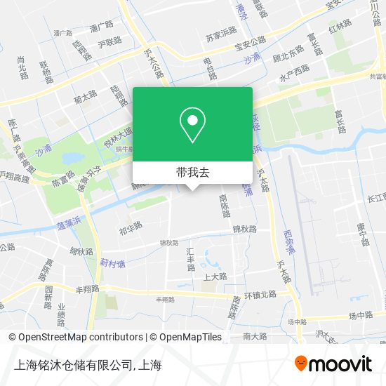 上海铭沐仓储有限公司地图