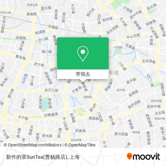 新作的茶SunTea(曹杨路店)地图