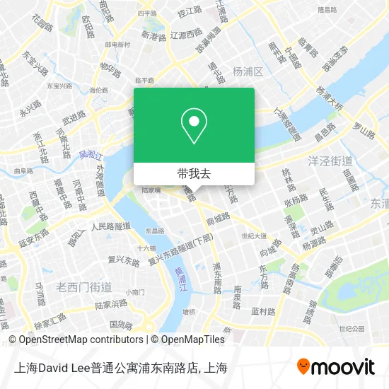 上海David Lee普通公寓浦东南路店地图