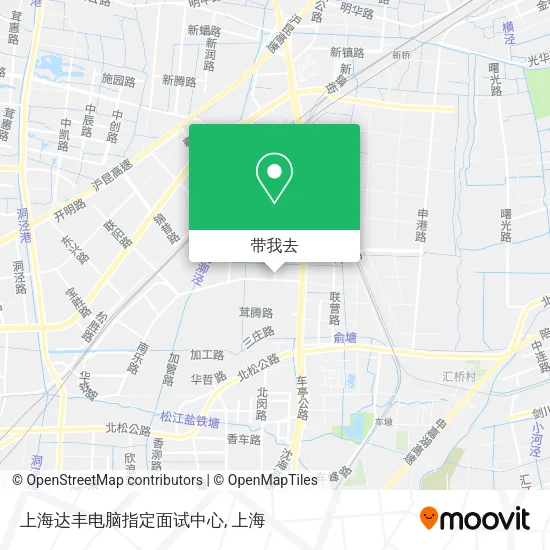 上海达丰电脑指定面试中心地图