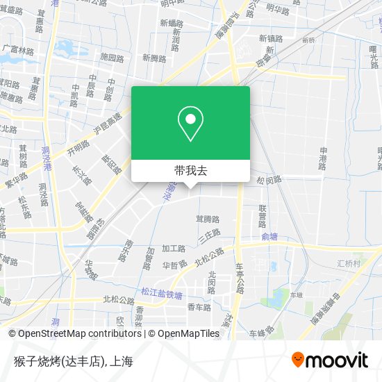 猴子烧烤(达丰店)地图