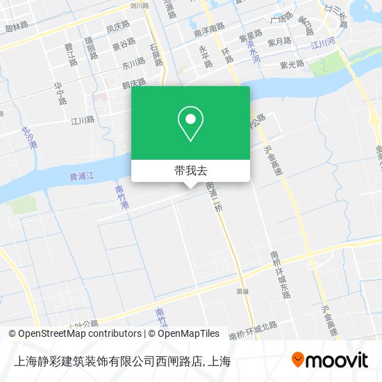 上海静彩建筑装饰有限公司西闸路店地图