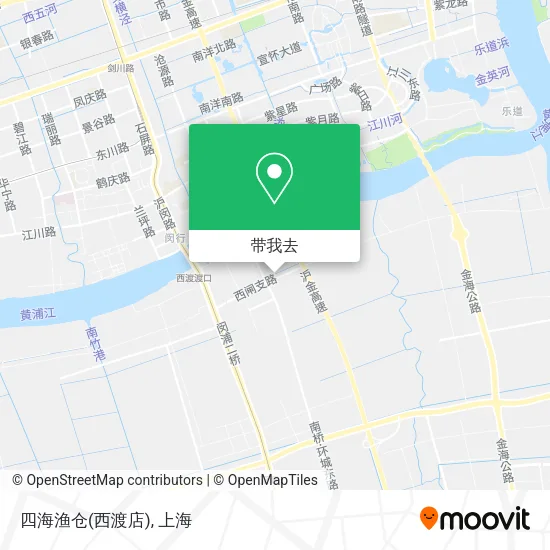 四海渔仓(西渡店)地图