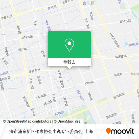 上海市浦东新区作家协会小说专业委员会地图