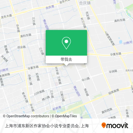 上海市浦东新区作家协会小说专业委员会地图