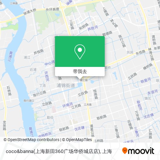 coco&banna(上海新田360广场华侨城店店)地图
