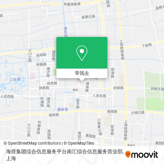 海煜集团综合信息服务平台南汇综合信息服务营业部地图