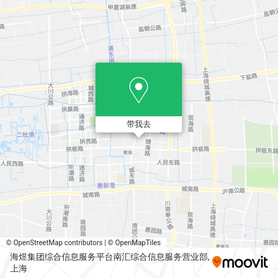 海煜集团综合信息服务平台南汇综合信息服务营业部地图