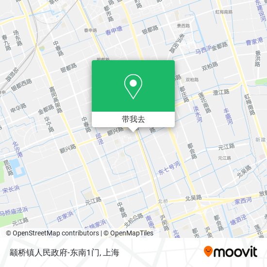 颛桥镇人民政府-东南1门地图