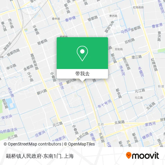颛桥镇人民政府-东南1门地图