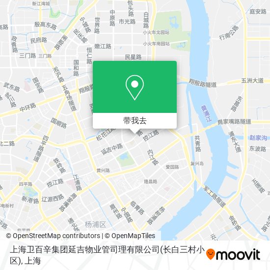 上海卫百辛集团延吉物业管司理有限公司(长白三村小区)地图