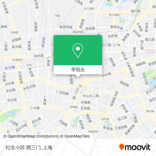 纪念小区-西三门地图