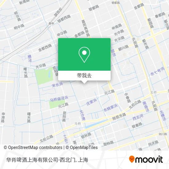 华肖啤酒上海有限公司-西北门地图