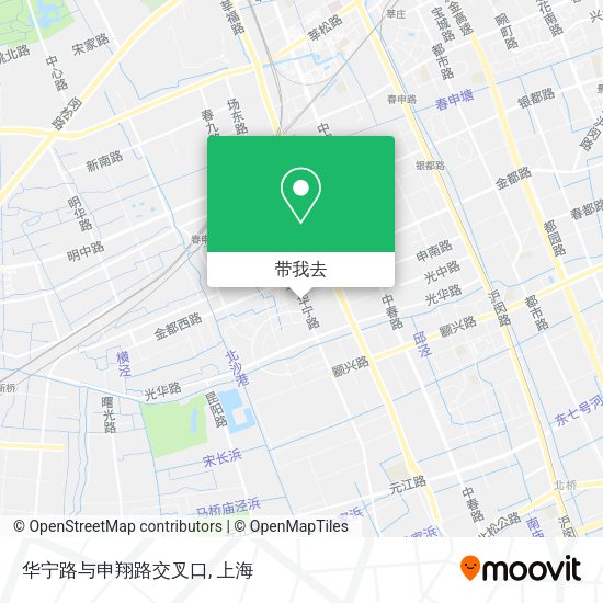 华宁路与申翔路交叉口地图