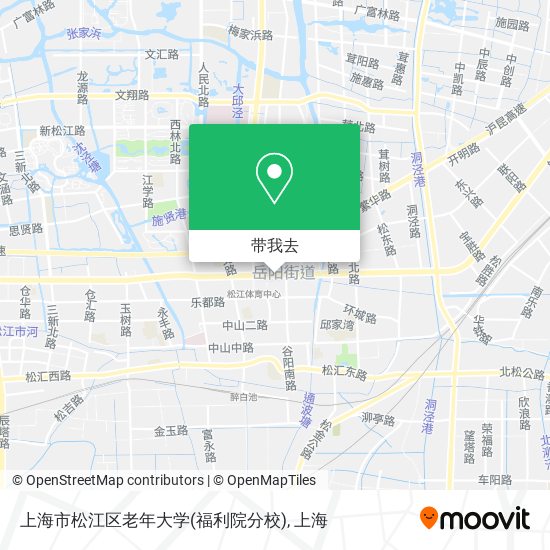 上海市松江区老年大学(福利院分校)地图