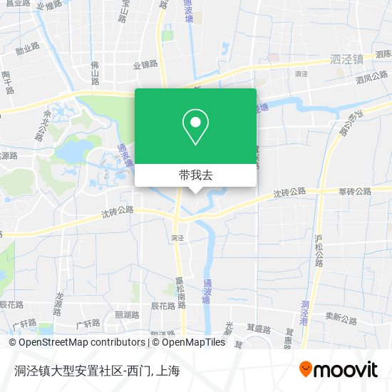 洞泾镇大型安置社区-西门地图