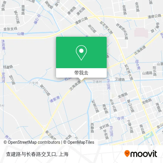 查建路与长春路交叉口地图