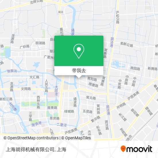 上海就得机械有限公司地图