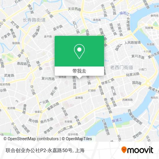 联合创业办公社P2-永嘉路50号地图