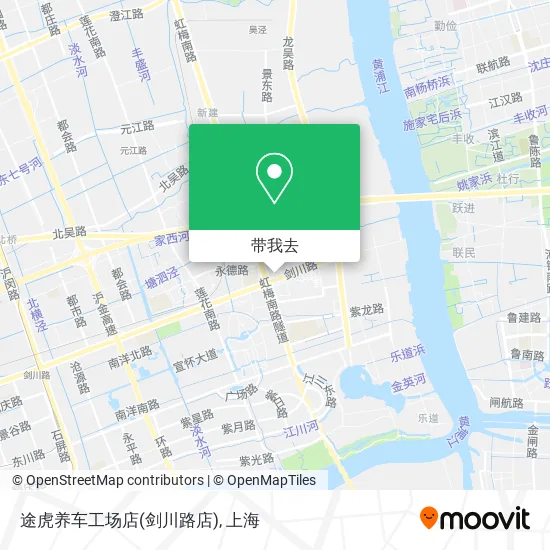 途虎养车工场店(剑川路店)地图
