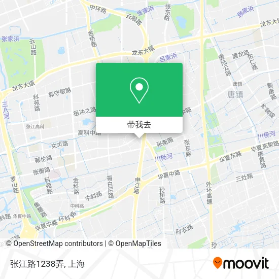 张江路1238弄地图