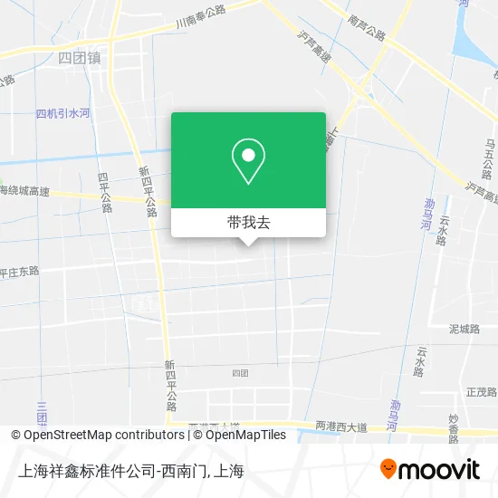 上海祥鑫标准件公司-西南门地图