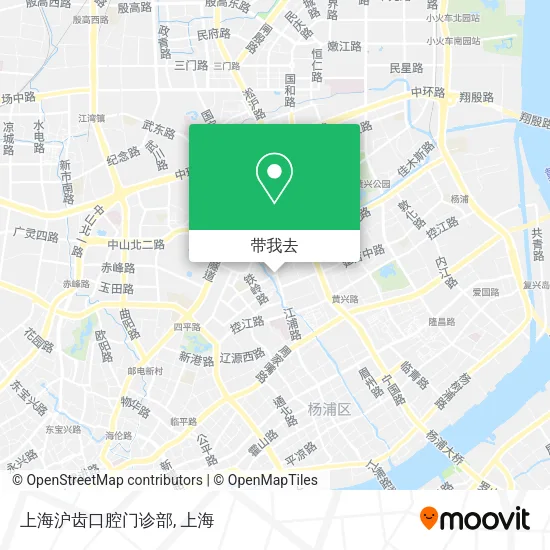 上海沪齿口腔门诊部地图
