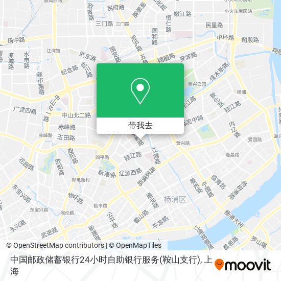 中国邮政储蓄银行24小时自助银行服务(鞍山支行)地图