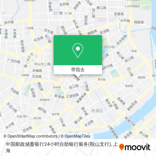 中国邮政储蓄银行24小时自助银行服务(鞍山支行)地图