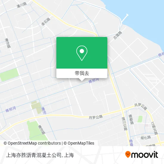 上海亦胜沥青混凝土公司地图